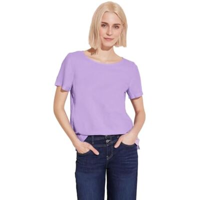 Street One damer Ls_solid rund hals blus W st skjorta, Smell Of Lavender, 40 Street One damer Ls_solid rund hals blus W st skjorta, Smell Of Lavender, 40