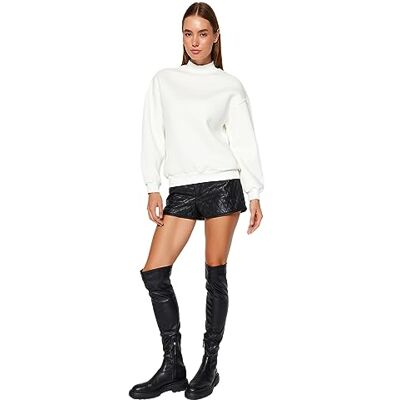 Trendyol Dam TWOAW20SW0584 sweatshirt, Ecru, M, Ecru Trendyol Dam TWOAW20SW0584 sweatshirt, Ecru, M, Ecru