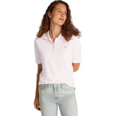 Tommy Hilfiger dam 1985 REG Pique Polo SS WW0WW43224 Tommy Hilfiger dam 1985 REG Pique Polo SS WW0WW43224