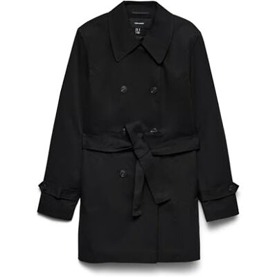 VERO MODA Trenchcoat VMCHELSEA Trenchcoat, svart, XS VERO MODA Trenchcoat VMCHELSEA Trenchcoat, svart, XS