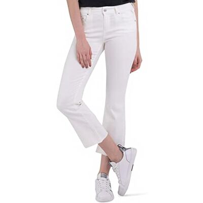 Replay Dam Faaby Flare Crop Jeans, 100 naturlig vit, 31W x 26L Replay Dam Faaby Flare Crop Jeans, 100 naturlig vit, 31W x 26L