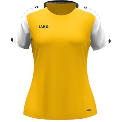JAKO dam-t-shirt Dynamic, gul/vit/svart, S JAKO dam-t-shirt Dynamic, gul/vit/svart, S