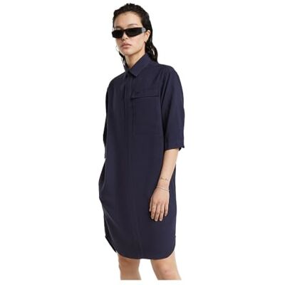 G-STAR RAW Cargo Tunic Dress kortärmad, Blå (Osaka blå D25245-d714-3873), XXS G-STAR RAW Cargo Tunic Dress kortärmad, Blå (Osaka blå D25245-d714-3873), XXS