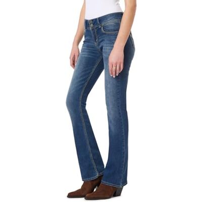 WallFlower Women's InstaStretch Luscious Curvy Bootcut Jeans, Magic, 15 Short WallFlower Women's InstaStretch Luscious Curvy Bootcut Jeans, Magic, 15 Short