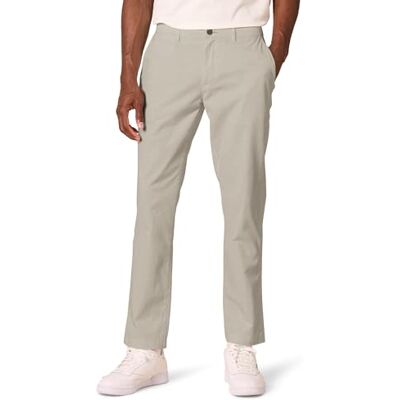 Amazon Essentials chinos för män, bekväm, tvättad stretch, sportiga skurna, ljus kakibrun, 34 W/32 L Amazon Essentials chinos för män, bekväm, tvättad stretch, sportiga skurna, ljus kakibrun, 34 W/32 L