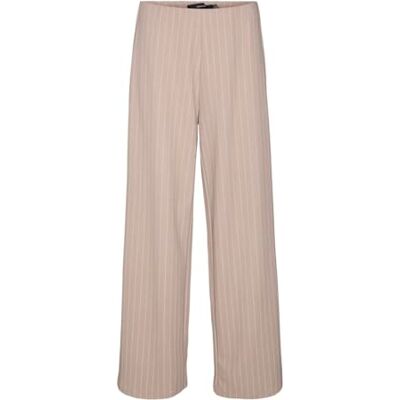 VERO MODA VMBERLIN My MW Wide Print Pant NOOS, Silvermink/ränder: havregrindsränder, (XS) W x 34L VERO MODA VMBERLIN My MW Wide Print Pant NOOS, Silvermink/ränder: havregrindsränder, (XS) W x 34L