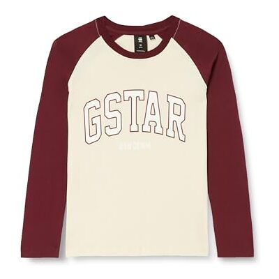 G-STAR RAW SS23006 t-shirt ls, Röd (Dk Amarena D24978-01-g666), 16 År G-STAR RAW SS23006 t-shirt ls, Röd (Dk Amarena D24978-01-g666), 16 År