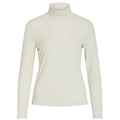 Vila NOS Dam Visolitta Rib rullkrage L/S topp/Su-Noos blus, Björk, L Vila NOS Dam Visolitta Rib rullkrage L/S topp/Su-Noos blus, Björk, L