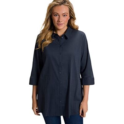 Ulla Popken dam bubbelblus blusar, Vit, 62 SE Ulla Popken dam bubbelblus blusar, Vit, 62 SE
