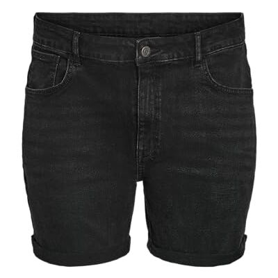NOISY MAY Nmmoni HW Dnm Az360Bl Curve Noos-shorts, svarta, 44 för kvinnor, svart, 42 NOISY MAY Nmmoni HW Dnm Az360Bl Curve Noos-shorts, svarta, 44 för kvinnor, svart, 42