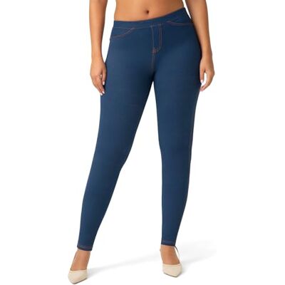 No Nonsense Dam stretch denim leggings, medium tvätt, M, Medium tvätt, M No Nonsense Dam stretch denim leggings, medium tvätt, M, Medium tvätt, M