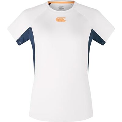 Canterbury Vapo liten t-shirt för kvinnor, Grå/marinblå, 10 år Canterbury Vapo liten t-shirt för kvinnor, Grå/marinblå, 10 år