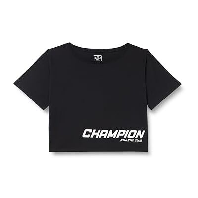 Champion Athletic Club W Crop Oversized S/L T-Shirt, Svart, XL Dam SS24, Svart, XL Champion Athletic Club W Crop Oversized S/L T-Shirt, Svart, XL Dam SS24, Svart, XL