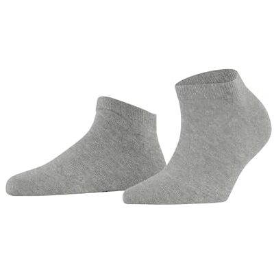FALKE dam familj sneakerstrumpor ventilerande hållbar biologisk bomull förstärkta damsneakerstrumpor korta slitstarka hudvänliga, halkfria, enfärgade 1 par, Grå ljus Heather 3223, 35-38 EU FALKE dam familj sneakerstrumpor ventilerande hållbar biologisk bomull förstärkta damsneakerstrumpor korta slitstarka hudvänliga, halkfria, enfärgade 1 par, Grå ljus Heather 3223, 35-38 EU