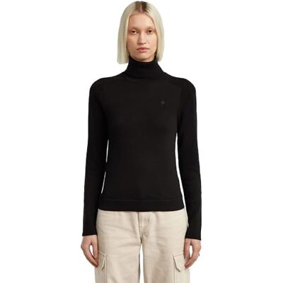 G-STAR 8719965012981 Core Turtle Slim Knit wmn, Svart (Dk Black D27713-b692-6484), XL G-STAR 8719965012981 Core Turtle Slim Knit wmn, Svart (Dk Black D27713-b692-6484), XL