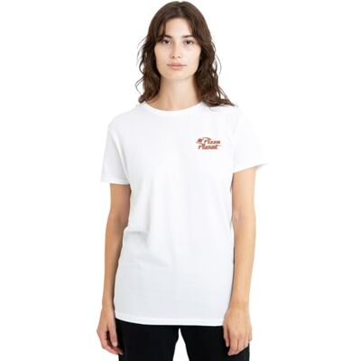 Creative Toy Story Pizza Planet Ladies T-shirt, vit, Large, Vitt, L Creative Toy Story Pizza Planet Ladies T-shirt, vit, Large, Vitt, L