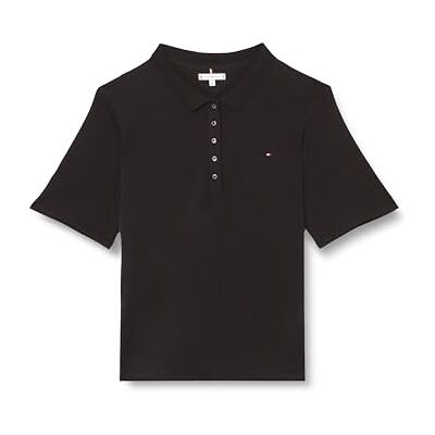 Tommy Hilfiger Kvinnor CRV 1985 Reg Pique Polo Ss S/S Polos, Svart, 48, Svart, 48 Tommy Hilfiger Kvinnor CRV 1985 Reg Pique Polo Ss S/S Polos, Svart, 48, Svart, 48