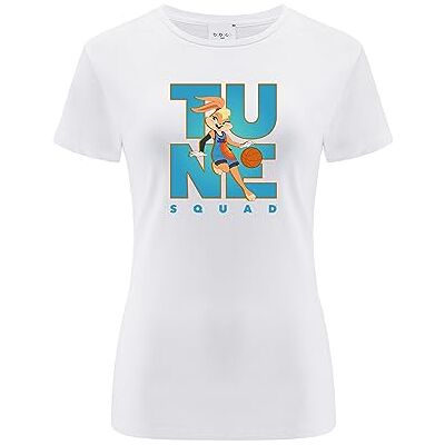 ERT GROUP Warner Bros. Space Jam 2, Space Jam 007, Kortärmad T-shirt dam, 100% bomull, Ensidigt levande tryck, Size XL, White, Sömlös design, Smidigt och elastiskt tyg för vardaglig lätthet ERT GROUP Warner Bros. Space Jam 2, Space Jam 007, Kortärmad T-shirt dam, 100% bomull, Ensidigt levande tryck, Size XL, White, Sömlös design, Smidigt och elastiskt tyg för vardaglig lätthet