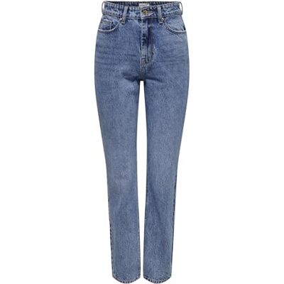 ONLY ONLBILLIE EX HW Straight DNM TAI741 CS, Mellanblå denim, 28W x 32L ONLY ONLBILLIE EX HW Straight DNM TAI741 CS, Mellanblå denim, 28W x 32L