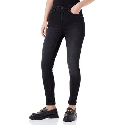 ONLY Onlforever High Skinny DNM EXT jeans, Tvättad svart, (M) W x 32L ONLY Onlforever High Skinny DNM EXT jeans, Tvättad svart, (M) W x 32L
