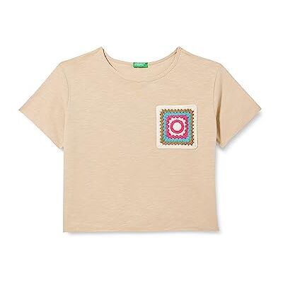 United kortärmad t-shirt för flickor, Beige 39a, S United kortärmad t-shirt för flickor, Beige 39a, S