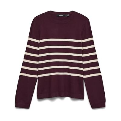 VERO MODA Vmsaba Plain Ls O-hals tröja Ga Noos, Vinprovning, S VERO MODA Vmsaba Plain Ls O-hals tröja Ga Noos, Vinprovning, S