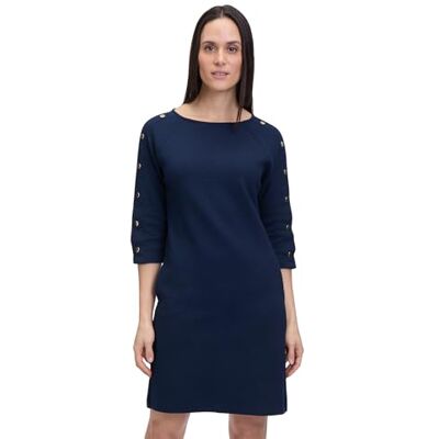 Betty Barclay Casual klänning för kvinnor med knappar, blå, 38 Betty Barclay Casual klänning för kvinnor med knappar, blå, 38