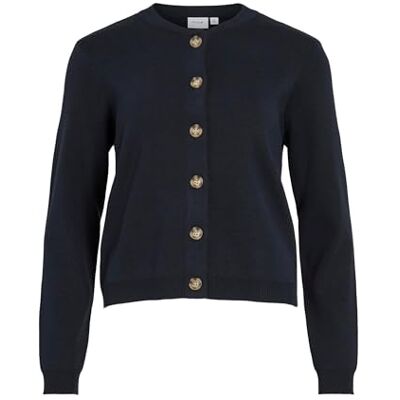 Vila Viostria O-hals L/S kofta – Noos, marinblå blazer, XS Vila Viostria O-hals L/S kofta – Noos, marinblå blazer, XS