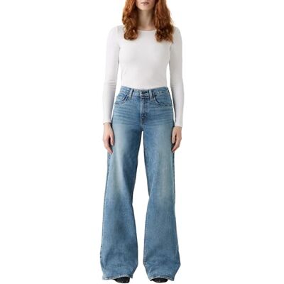Levi's damjeans 728 Hr breda ben, färg söt passform, storlek 33 32, Söt passform, 33W / 32L Levi's damjeans 728 Hr breda ben, färg söt passform, storlek 33 32, Söt passform, 33W / 32L