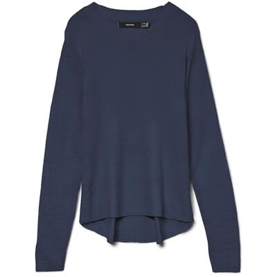 VERO MODA VMNUEVOCHARITY LS O-hals tröja ENT, marinblå blazer, M VERO MODA VMNUEVOCHARITY LS O-hals tröja ENT, marinblå blazer, M