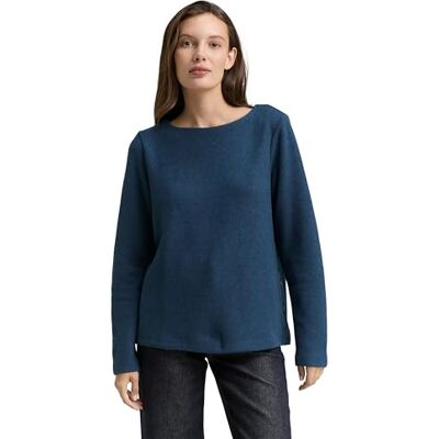 TOM TAILOR Damtröja, 38879 – Mörk petroleummelerad, 3XL TOM TAILOR Damtröja, 38879 – Mörk petroleummelerad, 3XL