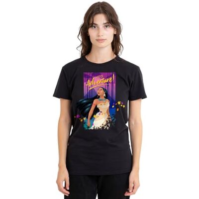 Pocahontas Land of Adventure damer T-shirt, svart, L dam, svart, L Pocahontas Land of Adventure damer T-shirt, svart, L dam, svart, L