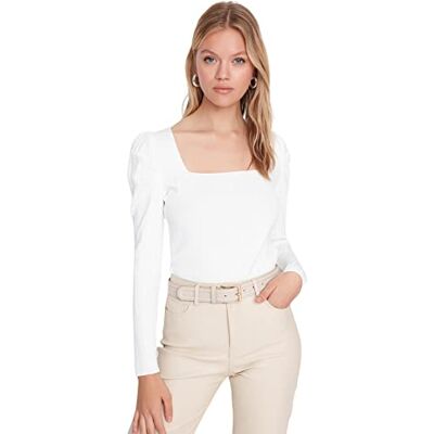 Trendyol Dam TWOAW21KZ0649 sweatshirt, Ecru, XS, Ecru Trendyol Dam TWOAW21KZ0649 sweatshirt, Ecru, XS, Ecru