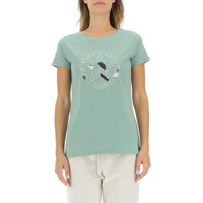 Jeep O102614-E854 J T-Shirt Print Star Botanical J22W Kvinnor Jade Green XL, Jade Green, XL Jeep O102614-E854 J T-Shirt Print Star Botanical J22W Kvinnor Jade Green XL, Jade Green, XL