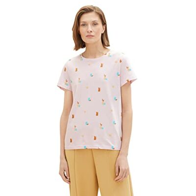 TOM TAILOR Damer T-shirt 1035378, 31882 Lilac Vase Design, XXL TOM TAILOR Damer T-shirt 1035378, 31882 Lilac Vase Design, XXL
