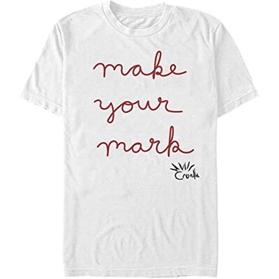 Disney Unisex Dnca Make Your Mark Organic kortärmad T-shirt, Vit, XXL Disney Unisex Dnca Make Your Mark Organic kortärmad T-shirt, Vit, XXL