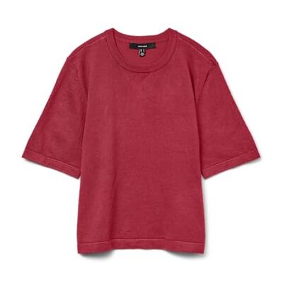 VERO MODA Stickad damtröja VMSILJE tröja, Röd bandband, XS VERO MODA Stickad damtröja VMSILJE tröja, Röd bandband, XS