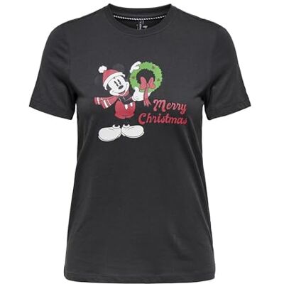 ONLY Onlmickey Life Reg S/S toppbox jul JRS, fantom, XS ONLY Onlmickey Life Reg S/S toppbox jul JRS, fantom, XS