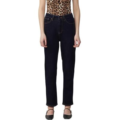QS Ankle-jeans Tizie – smal passform, hög rise, avsmalnande ben – för vardag och streetwear, Mörkblå, 33W / 30L QS Ankle-jeans Tizie – smal passform, hög rise, avsmalnande ben – för vardag och streetwear, Mörkblå, 33W / 30L