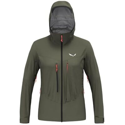 Salewa Sella 3L Powertex jacka W, mörk oliv, 2XL Salewa Sella 3L Powertex jacka W, mörk oliv, 2XL