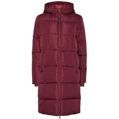 PIECES Pcbee New Long Pufferjacka Noos Bc, tawny port, M PIECES Pcbee New Long Pufferjacka Noos Bc, tawny port, M