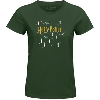 Harry Potter T-shirt dam, Färg: grön, L Harry Potter T-shirt dam, Färg: grön, L