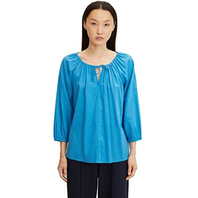 TOM TAILOR Damer tunika blus 1032564, 30095 Sublime Teal Blue, 32 TOM TAILOR Damer tunika blus 1032564, 30095 Sublime Teal Blue, 32