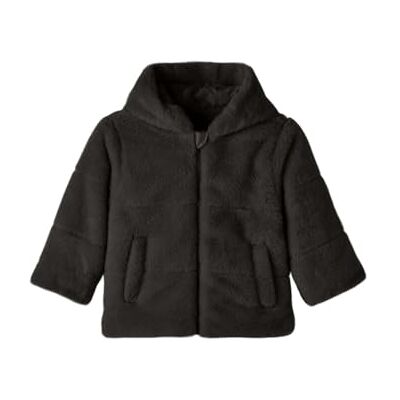 NAME IT flicka Nmfmila Faux Fur jacka W Hood Pb kort jacka, svart, 98 NAME IT flicka Nmfmila Faux Fur jacka W Hood Pb kort jacka, svart, 98
