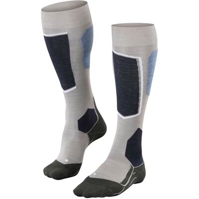FALKE dam Skidstrumpor SK6 Pro W Kh ull lyocell funktionellt garn varm tunn 1 par, Grå Mid Grey Melange 3539, 37-38 FALKE dam Skidstrumpor SK6 Pro W Kh ull lyocell funktionellt garn varm tunn 1 par, Grå Mid Grey Melange 3539, 37-38