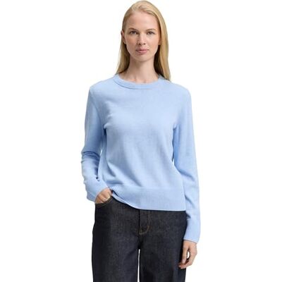 TOM TAILOR damtröja, 34910 – Light Fjord Blue Melange, 3XL TOM TAILOR damtröja, 34910 – Light Fjord Blue Melange, 3XL