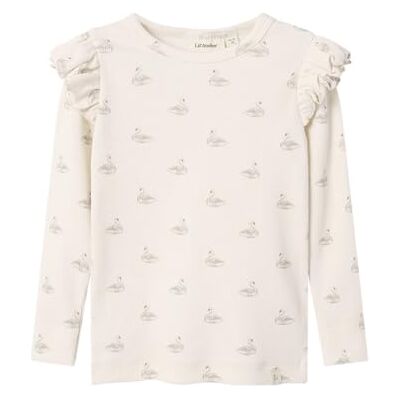 Lil' atelier mini Nmfgavo EKO Ls Slim Top Lil Noos, pastel parchment, 92 Lil' atelier mini Nmfgavo EKO Ls Slim Top Lil Noos, pastel parchment, 92