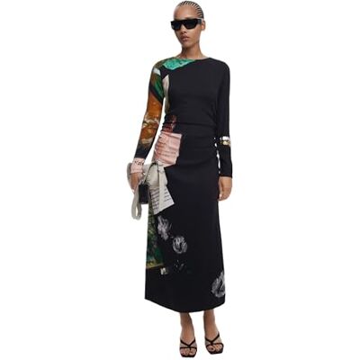 Desigual ABITO LUNGO DONNA NERO Desigual ABITO LUNGO DONNA NERO