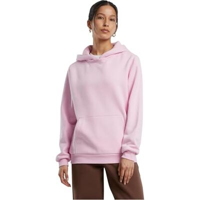 Build Your Brand Fluffy Hoody, avslappnad huvtröja i lös passform, storlekar XS – 5XL, Mjuk rosa, XS Build Your Brand Fluffy Hoody, avslappnad huvtröja i lös passform, storlekar XS – 5XL, Mjuk rosa, XS