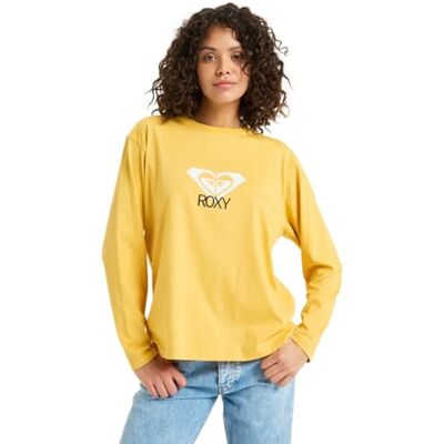 Roxy Kortärmad T-shirt HANGLOOSE konst LS gul XL Roxy Kortärmad T-shirt HANGLOOSE konst LS gul XL